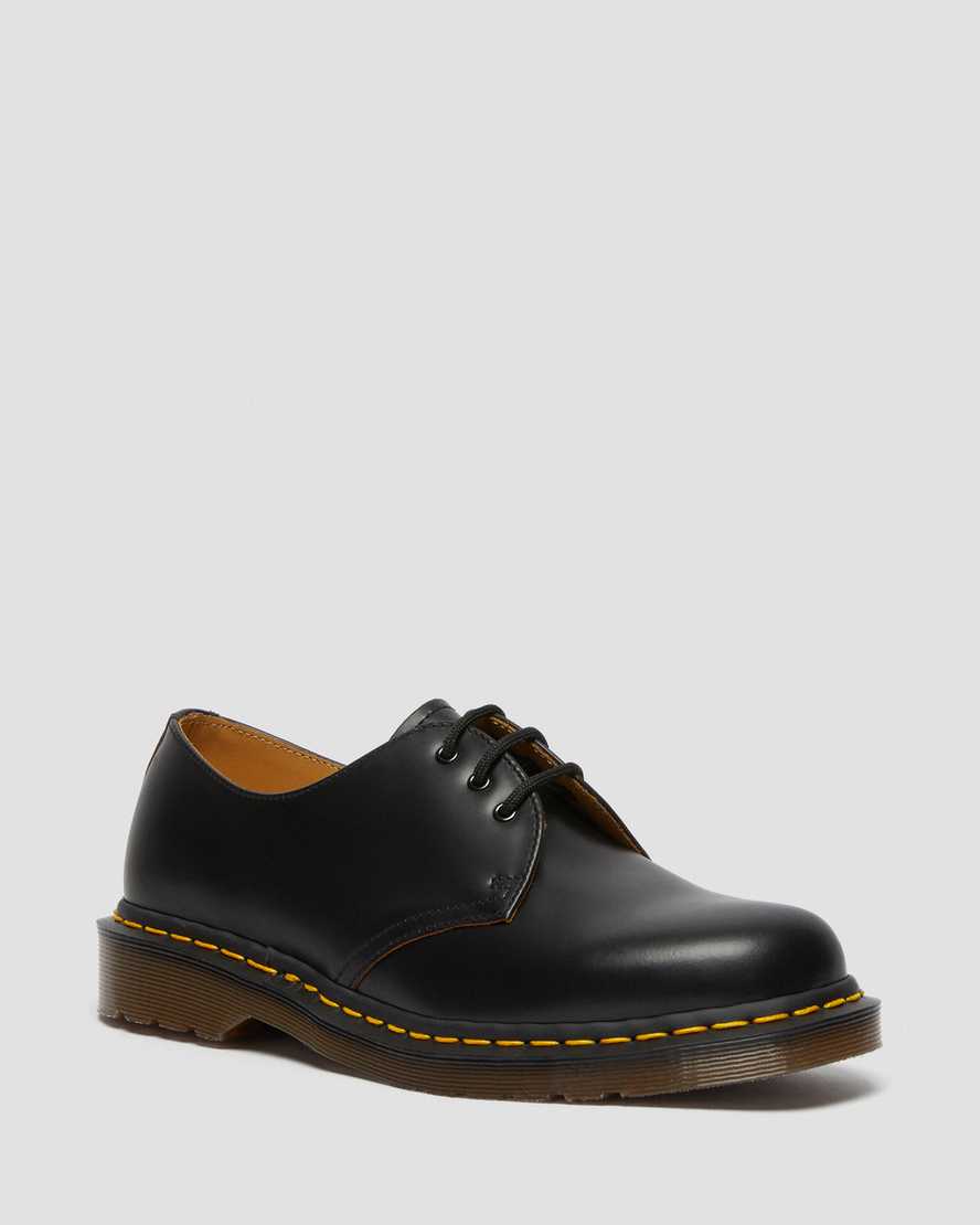 Dr. Martens 1461 Vintage Made In England Oxford Sko Dame Svart [1645XPJIE]